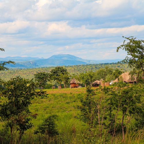 Fields and houses in the Kariba Wildlife Corridor project.